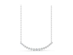 White gold Round Diamond V-Prong Bar Pendant_1