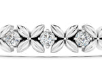 White gold Round Diamond XOXO Tennis Bracelet with Four-Prong Setting_1