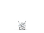 White gold Round Solitaire Pendant with Four-Prong Basket Setting
