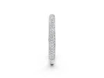White gold Three-Row Round Diamond Pavé Eternity Band_2