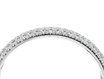 White gold Three-Row Round Diamond Pavé Eternity Band_4