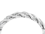 White gold Twisted Pavé Round Diamond Eternity Band with Shared Prong Setting_4