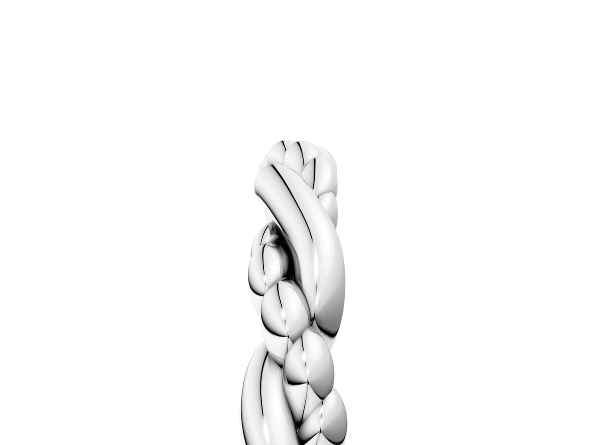 White gold Twisted Rope Solitaire Band_5