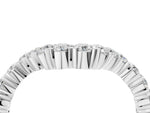 White gold V-Shaped Diamond Round Cut Pavé Band with Prong Setting_4