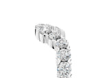 White gold V-Shaped Diamond Round Cut Pavé Band with Prong Setting_5