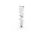 White gold Zigzag Chevron Band_2