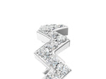 White gold Zigzag Diamond Pave Round Eternity Band with Prong Setting_5