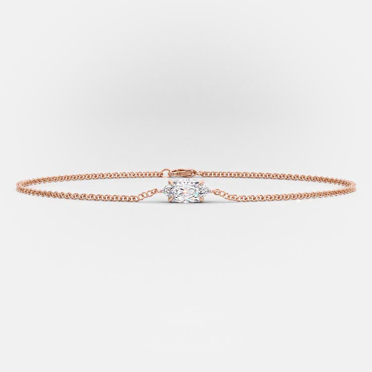 Marquise Single Diamond Bracelet