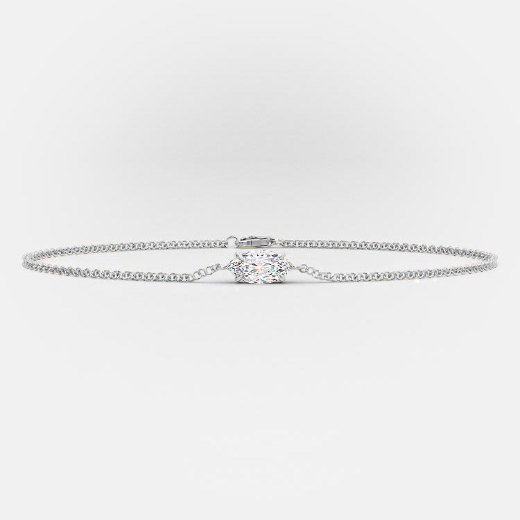 Marquise Single Diamond Bracelet