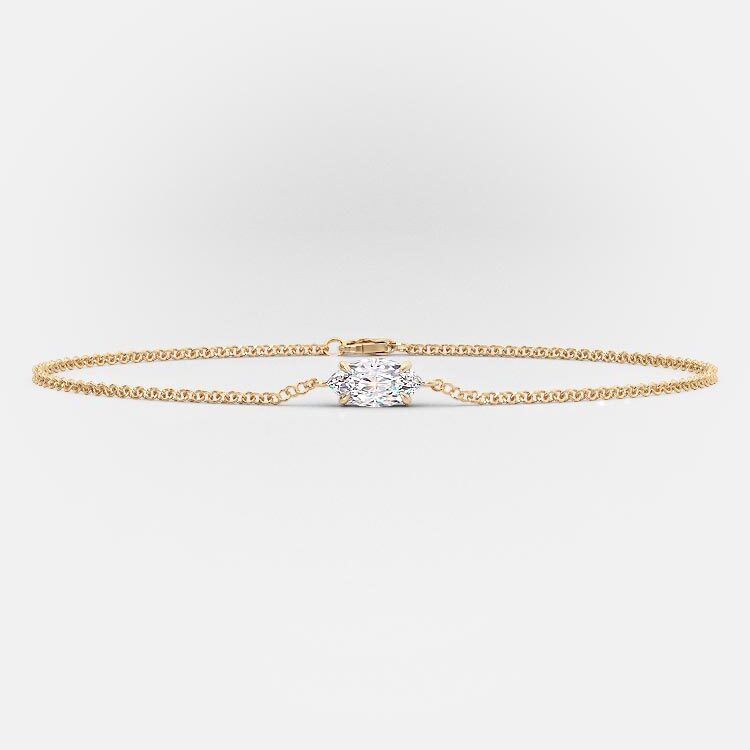 Marquise Single Diamond Bracelet