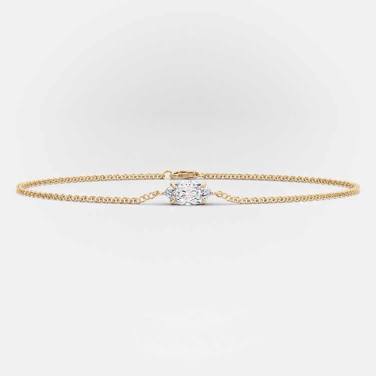 Marquise Single Diamond Bracelet