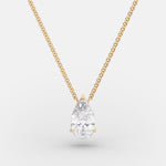1 Carat Pear Shape Diamond Pendant