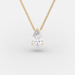 1 Carat Pear Shape Diamond Pendant