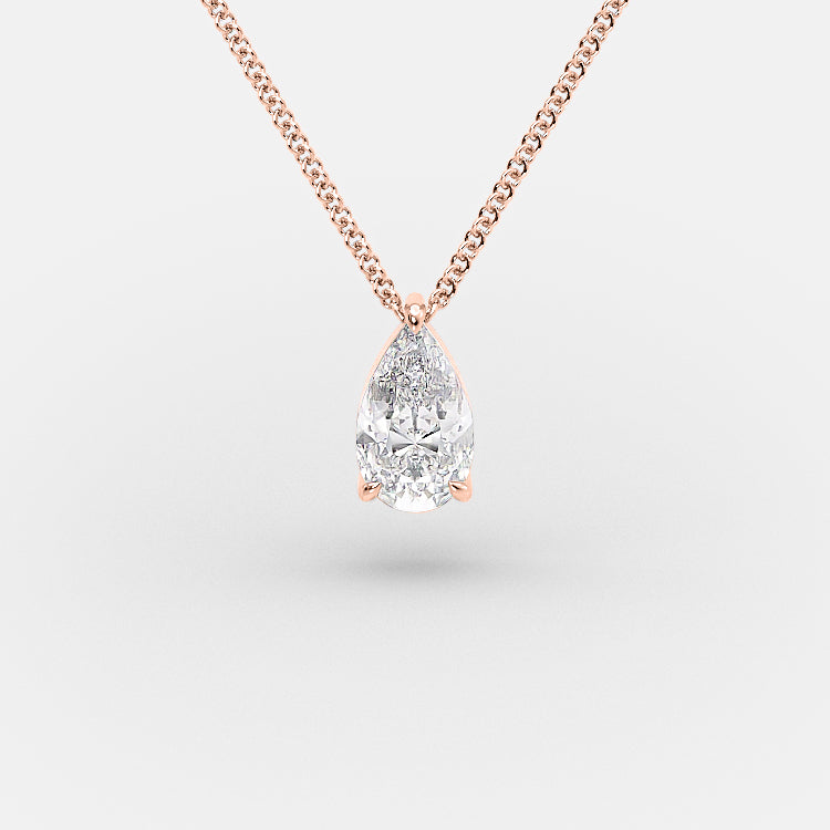 1.5 Carat Pear Shape Diamond Pendant