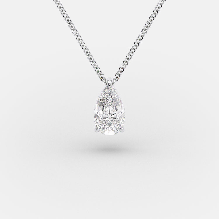 1.5 Carat Pear Shape Diamond Pendant