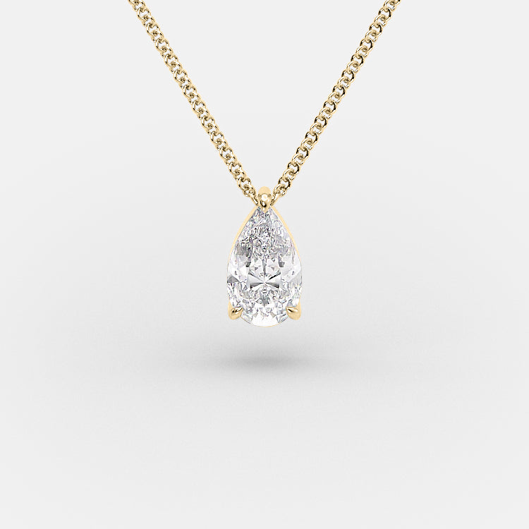 1.5 Carat Pear Shape Diamond Pendant
