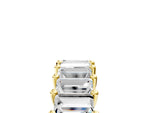 Yellow gold Baguette cut diamond Half Eternity Band with Shared Prong Setting_5
