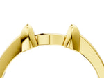 Yellow gold Bamboo-Inspired Plain Metal Band_4