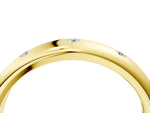 Yellow gold Bezel Set Round Diamond Comfort Fit Band_4