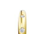 Yellow gold Bezel Set Round Diamond Comfort Fit Band_5