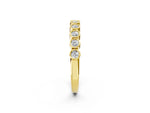 Yellow gold Bezel Set Round Diamond Eternity Band_2