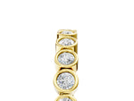 Yellow gold Bezel Set Round Diamond Eternity Band_5