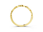 Yellow gold Bezel-Set Round Diamond Marquise Eternity Band_3