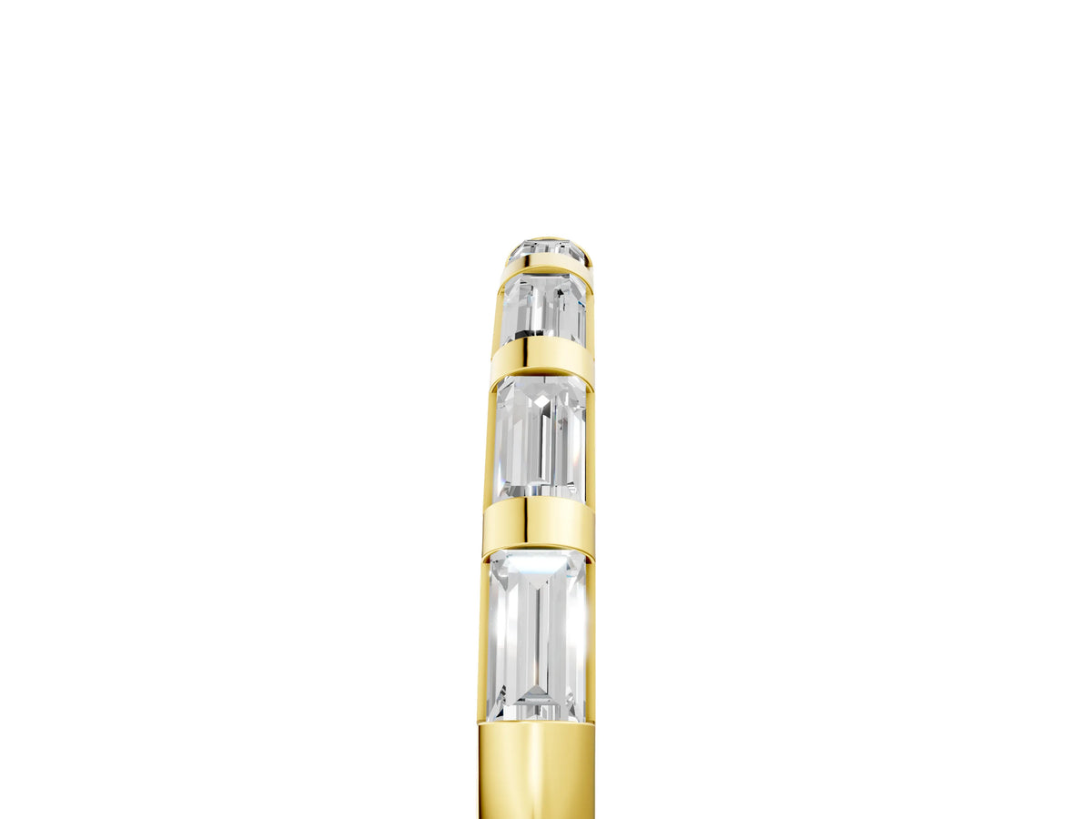 Yellow gold Channel Set Baguette Diamond Eternity Band_5
