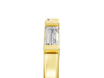Yellow gold Channel Set Baguette Diamond Flat Band with Bar Prong Setting_5