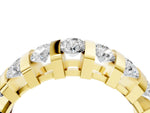 Yellow gold Channel-Set Round Diamond Multi-Row Band_4