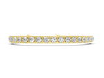 Yellow gold Channel Set Round Diamond Tennis Bracelet with Four-Prong Setting