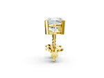 Yellow gold Cushion Cut Diamond Stud Earrings_2