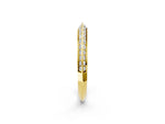Yellow gold Double Row Pavé Round Diamond Eternity Band with Channel Setting_2