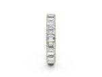 Yellow gold Emerald Cut Diamond Eternity Band with Shared Prong Setting_2