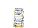 Yellow gold Emerald Cut Diamond Prong-Set Eternity Band_5