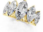 Yellow gold Five-Stone Marquise Diamond Prong Set Band_1