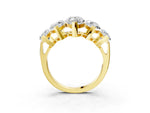 Yellow gold Five-Stone Marquise Diamond Prong Set Band_3