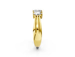 Yellow gold Five-Stone Marquise Diamond Split Shank Ring with Shared Prong Setting_2