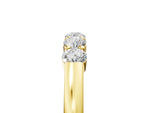 Yellow gold Five-Stone Round Diamond Channel Set Band with Shared Prong Setting_5
