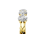 Yellow gold Five-Stone Round Diamond Prong-Set Band_5