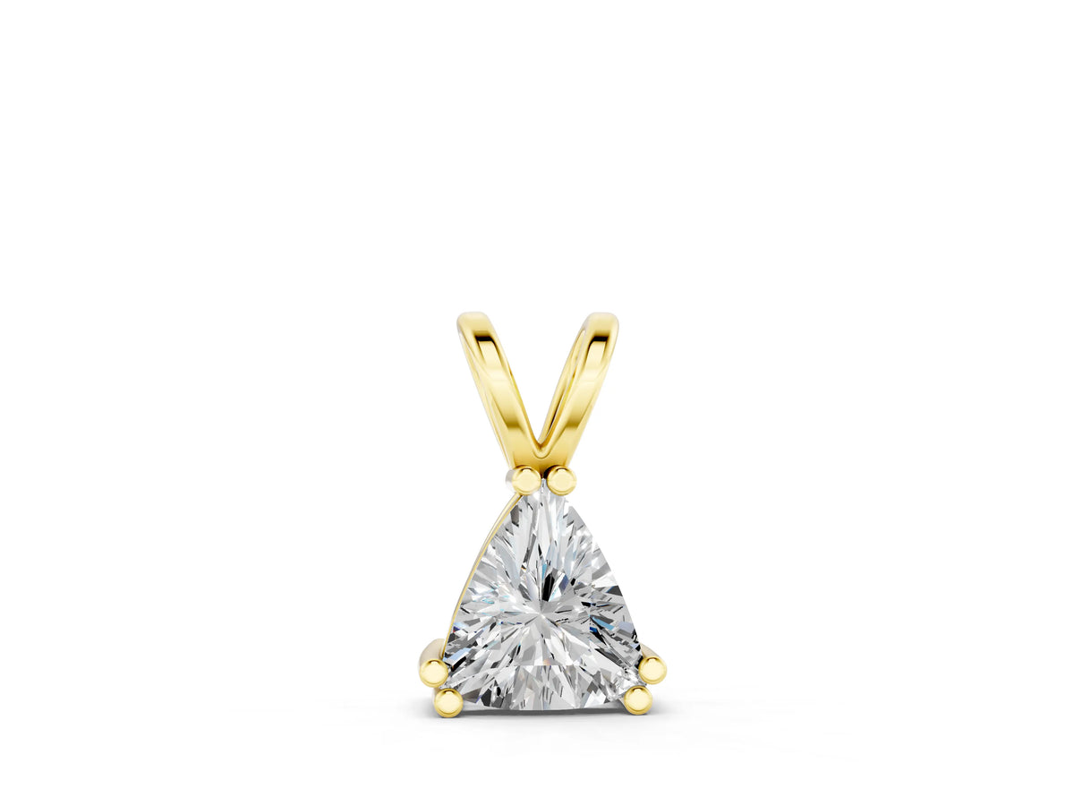 Yellow gold Gold Wire Wrapped Calf Crystal Pendant