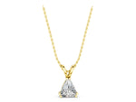 Yellow gold Gold Wire Wrapped Calf Crystal Pendant_1