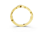 Yellow gold Infinity Twisted Plain Band_3
