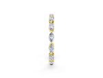 Yellow gold Marquise Diamond Eternity Band with U-Prong Setting_2
