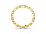 Yellow gold Marquise Diamond Eternity Band with U-Prong Setting_3