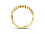 Yellow gold Marquise Diamond Half-Eternity Band with Shared Prong Setting_3