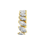 Yellow gold Marquise Diamond Half-Eternity Band with Shared Prong Setting_5
