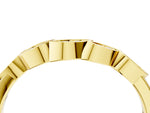 Yellow gold Marquise Diamond Leaf Eternity Band with Bezel Setting_4