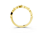 Yellow gold Marquise Diamond Pavé Eternity Band with Bezel Setting_3