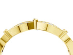 Yellow gold Marquise Diamond Pavé Eternity Band with Bezel Setting_4